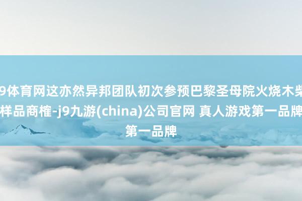 J9体育网这亦然异邦团队初次参预巴黎圣母院火烧木柴样品商榷-j9九游(china)公司官网 真人游戏第一品牌